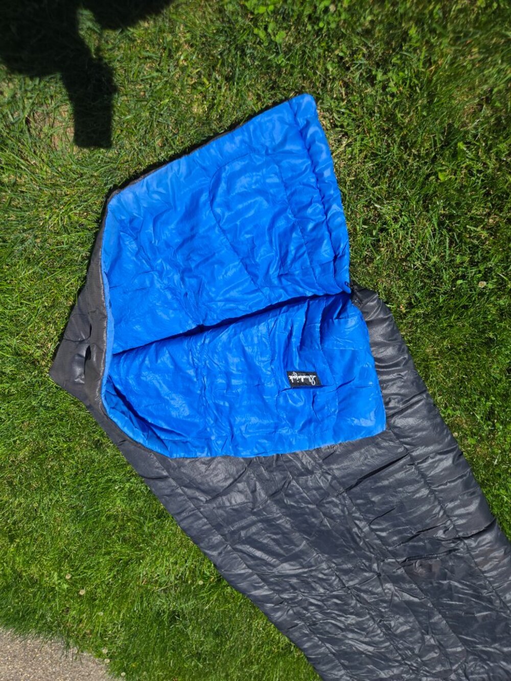 Slumberjack Sleeping Bag Black Blue Camping Hiking Outdoor Sleepover
